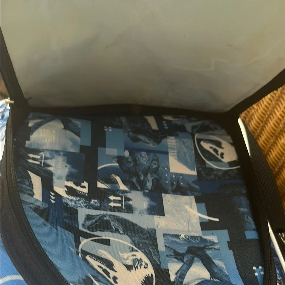 Jurassic World  life finds away backpack Print Backpack with Blue Accents